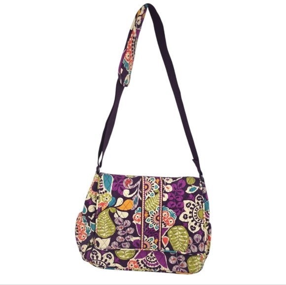 {Vera Bradley} Plum Crazy Crossbody bag - Picture 1 of 17